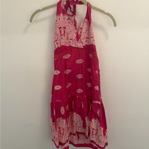 Y2K Ultra Flirt Pink Halter dress